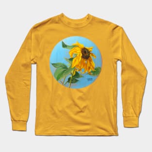 Sunflower in the Wind Long Sleeve T-Shirt